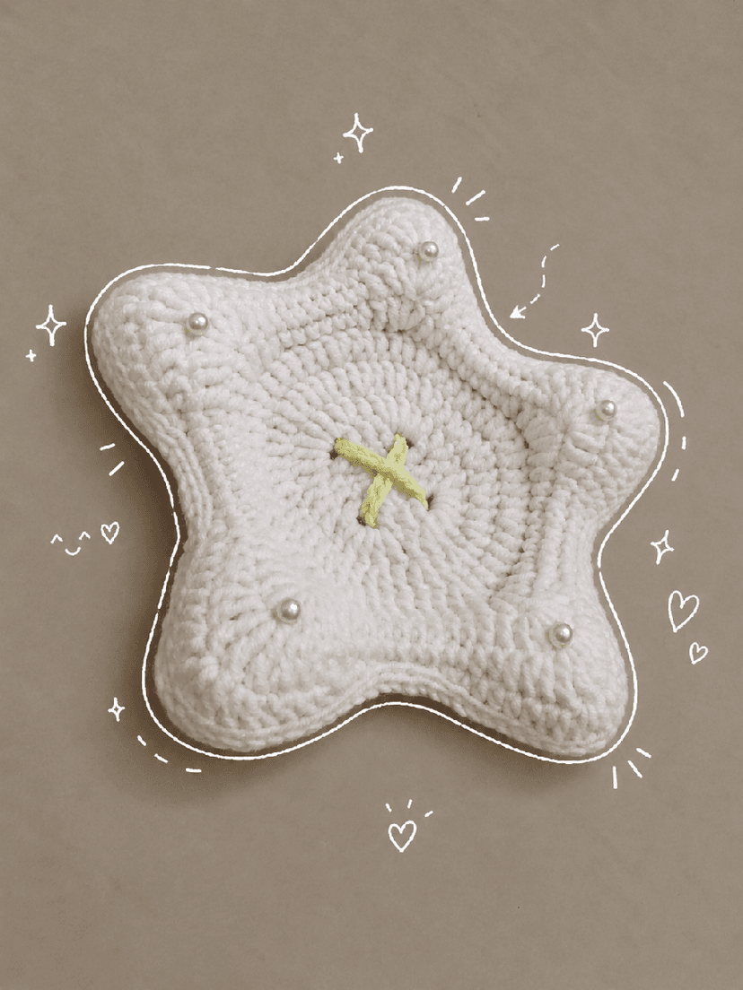 "Puffy🌷 Star☆⋆˙ Butt⚉n Coaster⋆.𐙚. ̊" - Image 1